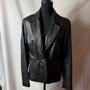 Kate Hill Classic Black Leather Jacket